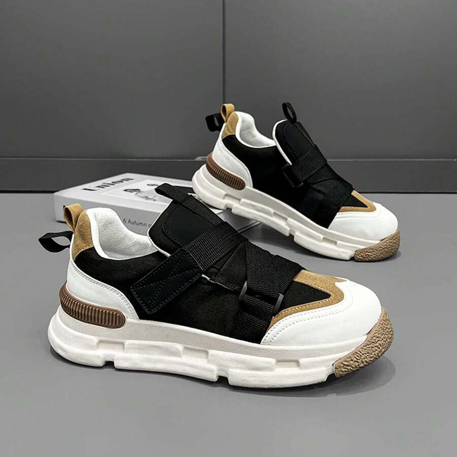 Men's Fashion Casual Shoes With , Breathable, Non-slip, Sporty Patchwork Design