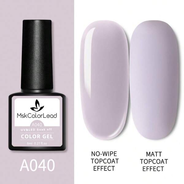 Msk Color Lead 8Ml Nail Gel Polish 60 Colors Shine Finish For Baking Nail Art Manicure Semi Permanent Uv Led Gel Polish Varnish Nail Gel Nail Art Manicure Diy Salon Women Gift