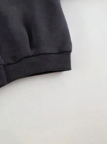 Hanorac pentru fete tinere, cu guler pâlnie, căptușit termic, cu ornamente din dantelă, pentru toamnă