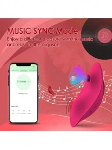 Mini Clitoris Sucker Vibrador de succión de clítoris portátil femenino, para mujeres Control remoto de aplicación con bragas sexy Estimulador de clítoris, Vibrador 2 en 1 9 modos de vibración y 9 de succión para juguetes sexuales Placer para adultos, Bienestar sexual-Rojo