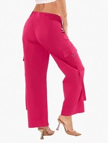 PANTALON BOLSAS LATERALES SUPER LINDOS - Rosa Fucsia - Ver 3