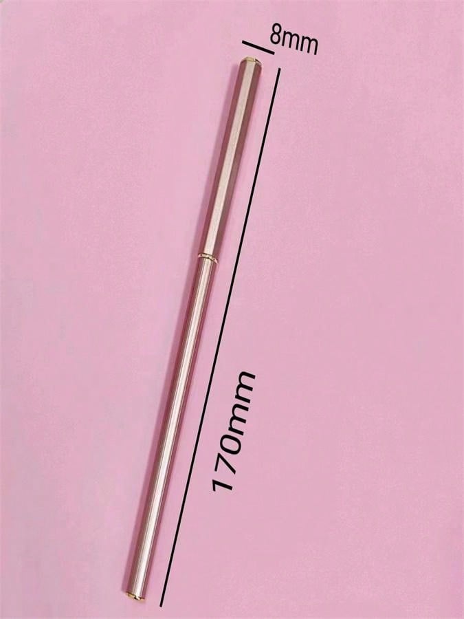 1pc Steel Brush Pen (morandi Color) For Calligraphy And Handwriting