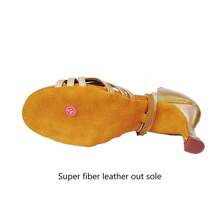 女士專業拉丁舞鞋,室內舞鞋,配pu皮革,徑向粉色,適用於華爾滋舞、國際標準舞、莎莎舞、探戈舞、倫巴舞、恰恰舞、桑巴舞 - 粉色 - 查看 4