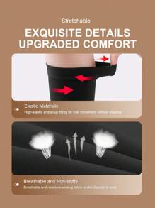 Cofoe Level 2 Compression Socks 23-32mmHg Below Knee Compression Sleeves Open Toe Calf Compression Stocking Legging For Men Women Pregnant