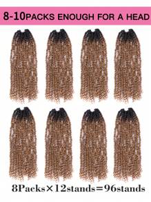 1 gói Niềm đam mê Xoắn Quả bom Xoắn Móc sự thêu Bím tóc Nối tóc Móc sự thêu Tóc Đối với phụ nữ - Nhiều màu - Xem 7