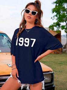 Women T-Shirts - Màu xanh hải quân - Xem 5