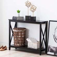 Duhome 32" X-Side Wood Console Table