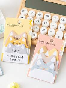 1pc 45 Sheets Cartoon Shaped Sticky Notes Memo Pad Cute Message Sticky Note Label Can Be Used Multiple Times After Being Torn Apart Layer By Layer - Multicolor - View 3
