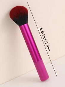 1 Brocha Para El Polvo Con Base De Maquillaje Para Fijar El Maquillaje Suelto O En Polvo, Colorete Mineral Y Gran Brocha Para La Cara - Multicolor - Ver 7