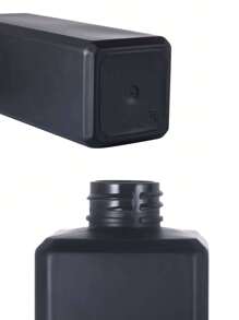 500ml/16.9oz Shampoo Pump Bottle With Gold Waterproof Label, Suitable For Bathroom Shampoo, Conditioner, Body Wash - Black, Home Bathroom Decor, Autumn Decor, Back To School Decor - Black - View 6