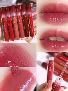 1入組pcu不沾杯唇蜜保濕口紅,具有提亮啞光唇釉 - 持久,填充,不卡色,啞光霧面唇膏和不沾杯漂白唇釉