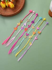 6/12pcs Cute Colorful Braided Hair Clips, Hair Accessories For Women - Multicolor - View 2