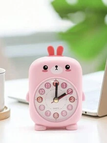 1pc Cartoon Desk Clock Digital Desktop Alarm Clock, Quiet Table Clock For Bedrooms