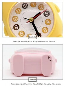 1pc Cartoon Desk Clock Digital Desktop Alarm Clock, Quiet Table Clock For Bedrooms