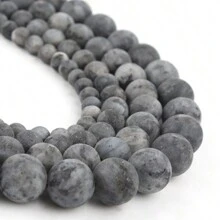 Natural Stone Round Matte Howlite Tiger Eye Turquoise Fashion Loose Spacer Beads for Jewelry Making DIY Bracelets Necklace for Women