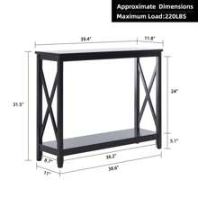 Duhome 32" X-Side Wood Console Table