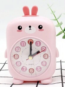 1pc Cartoon Desk Clock Digital Desktop Alarm Clock, Quiet Table Clock For Bedrooms