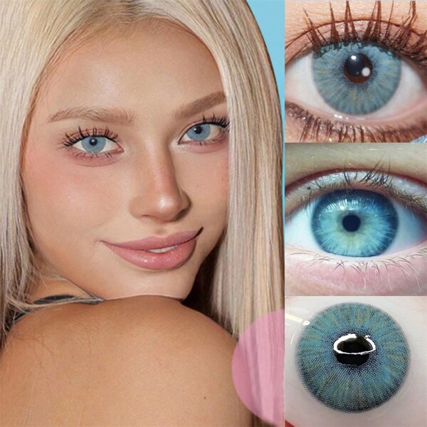 Farblinsen Für Augen, Natürliche Kosmetik-kontaktlinsen, Große Schönheitspupillen, Grad Rezept Myopie Make-up Mode, Neues Mädchen-geschenk, Kleine Schöne Pupillen, Mehrfarbige Augenlinsen.