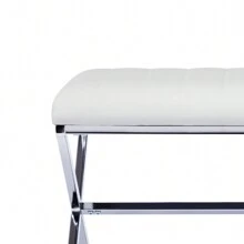 Duhome Channel Tufted Faux Leather Dining Bench Makeup Room, Living Room, Bathroom