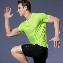 3pcs/Set Men'S Casual Fitness Clothes For Outdoor Sports: Quick-Dry Short Sleeve T-Shirt, High-Elasticity Training And Running Top, Loose Fit - Grey - View 3