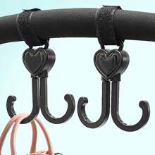 2入組/包強力承載嬰兒推車掛鉤 - 黑色 - 查看 2