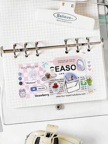 1pc Sweet Supply Series Vintage Daily Life Stuff Sticker For Scrapbooking, Journal Decorating - Multicolor - View 8