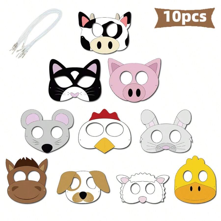 Animal Costume Mask For Role-playing - Multicolor - View 1