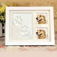 1 Pieza Marcos De Fotos De Huellas De Patas De Mascotas, Marco De Fotos De Regalo, Recuerdos - Blanco - Ver 3