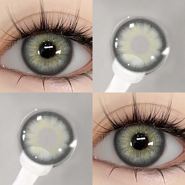 EYESHARE 1 Pair Natural Color Soft Contact Lenses Eye Color Cosmetic Beauty Eye Lenses Makeup 14.2mm Yearly Use Halloween Costume Cosplay