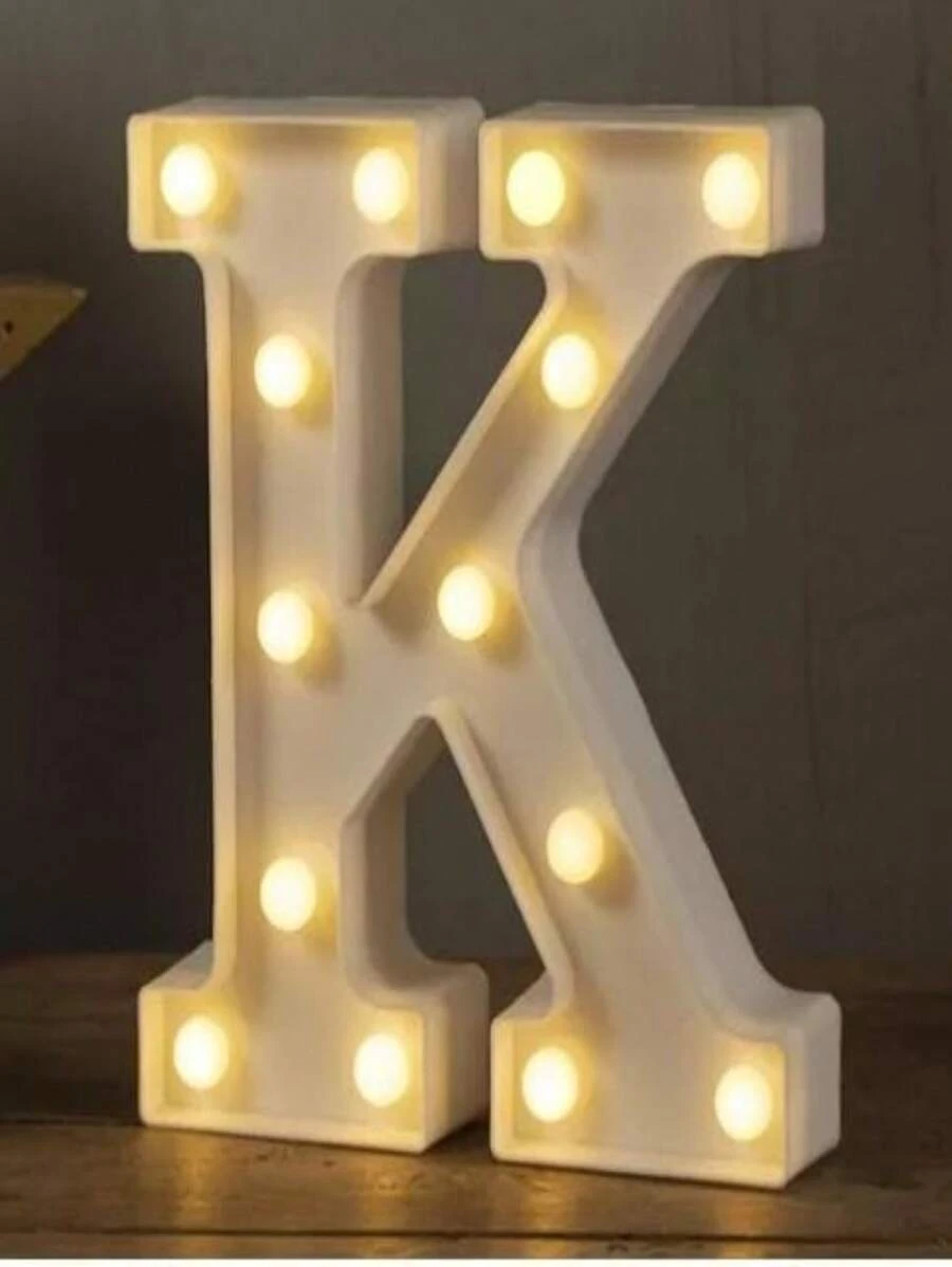 Luminous Letters Illuminated LED Lights Night Light - K - 查看 1