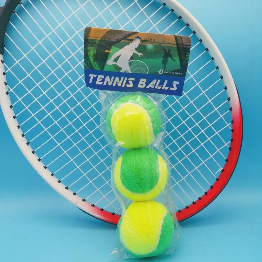 3pcs Green & Yellow Soft Training Tennis Ball - Multicolor - View 1