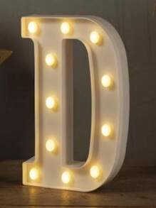 Letras Luminosas Luces LED Iluminadas Luz Nocturna - D - Ver 2