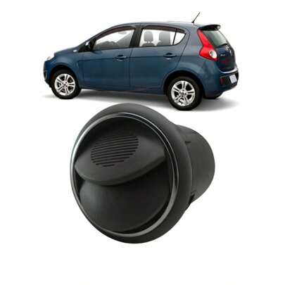 Difusor Ar Novo Palio G5 2012 Cinza Escuro - Aro Cromado