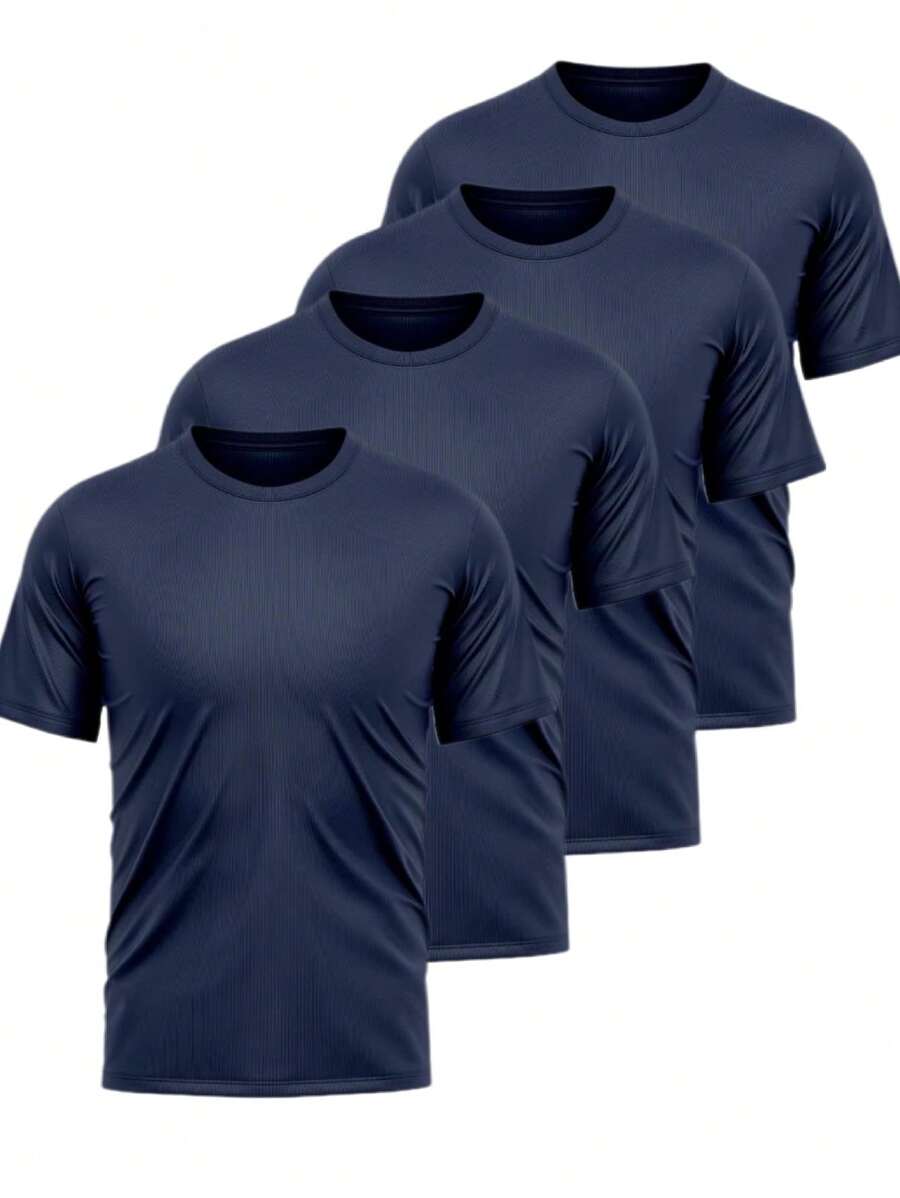 Men T-Shirts - 藏蓝色 - 查看 1