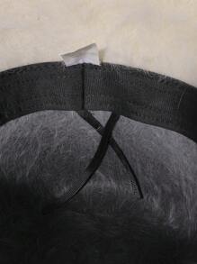 LEAJOURNO. 1pc Face-Shaping Fluffy Bucket Hat For Women, Autumn Winter Warm Head Wrap Beret Bucket Hat, Daily Wear Elegant