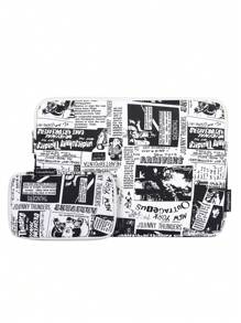 canvas artisan Laptop Bag Sleeve Combination Suit Business Bag Waterproof Laptop Sleeve Compatible with MacBook Air/Pro - Black and White - View 2