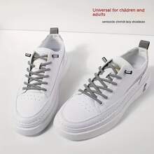 1 Pair 100cm/39.4in Elastic No Tie Shoelaces Suitable For All Adults - Multicolor - View 2