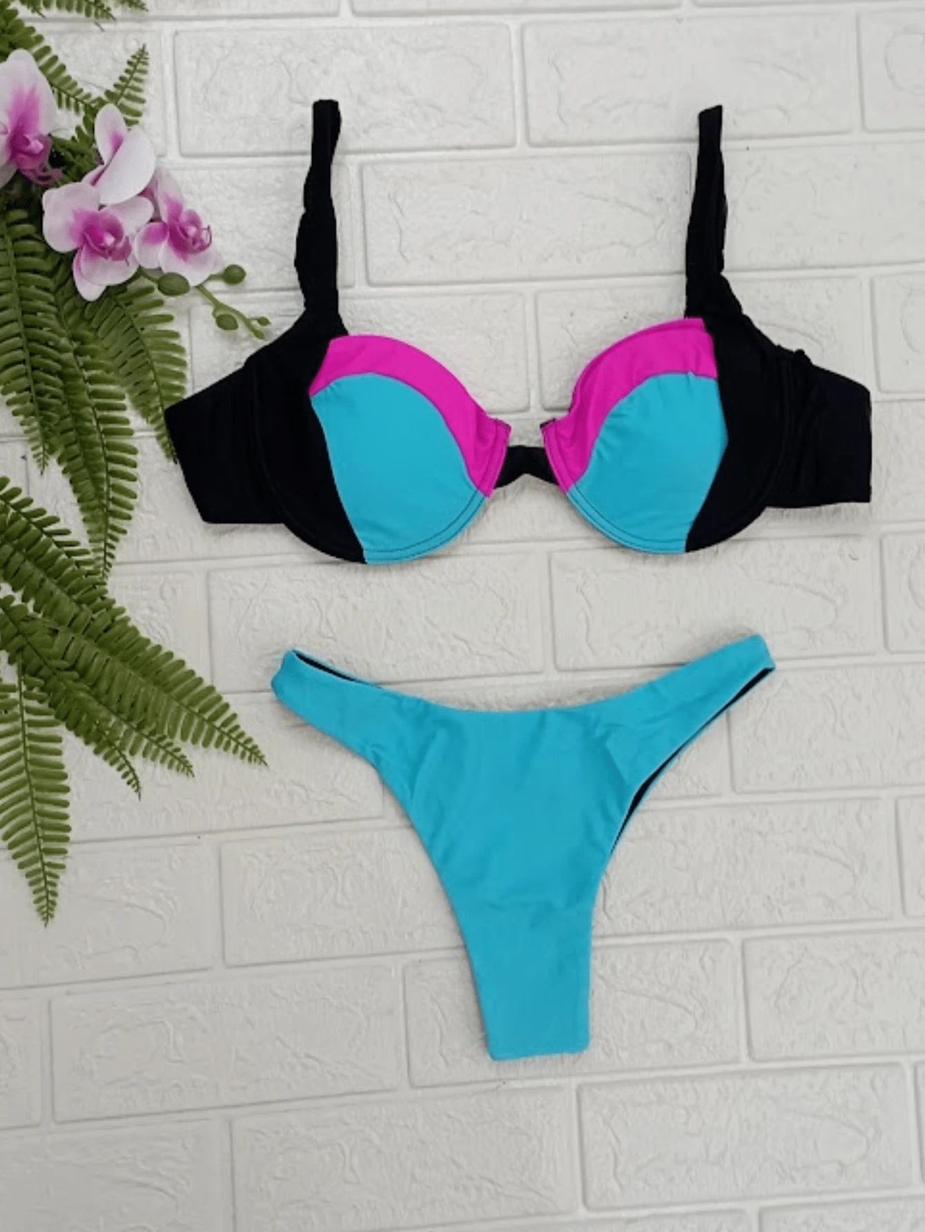Women Bikini Sets - Blå - Visa 1