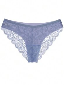 6 Stücke Sexy Durchsichtige Spitzen-damenhöschen