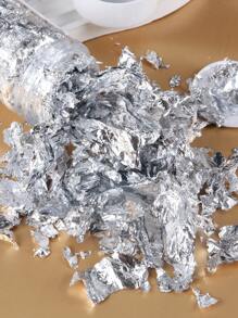 1 Packung Silber Folie Nail Art Flocken Dekorationen Nagelzubehör Nägel Nail Charms Nail Gems