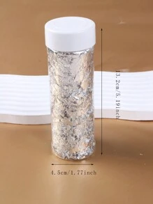 1 Packung Silber Folie Nail Art Flocken Dekorationen Nagelzubehör Nägel Nail Charms Nail Gems