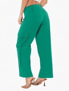 PANTALON BOLSAS LATERALES SUPER LINDOS - Verde - Ver 2