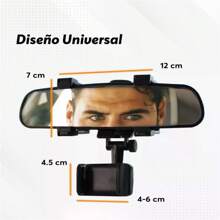 Soporte Para Celular Para Coche Estable Antichoque 360 Grado - Negro - Ver 8