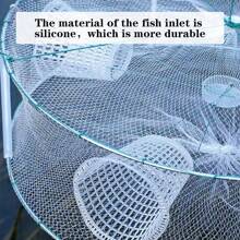 新型釣魚工具漁網捕魚蟹,戶外釣魚籠和工具,蝦籠 - 白色 - 查看 3