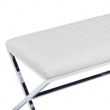 Duhome Channel Tufted Faux Leather Dining Bench Makeup Room, Living Room, Bathroom