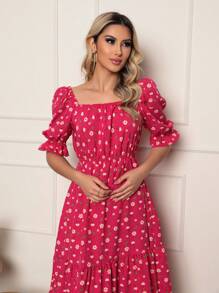 Women Dresses - Hot Pink - View 2