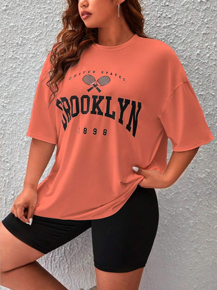 Women T-Shirts - 珊瑚粉 - 查看 1