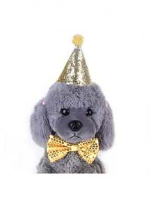 2 cái/bộ Thú cưng Quân nhu Chó Teddy & Mèo Nơ thắt , Cà vạt , Bowknot , Mũ Cho bữa tiệc , Sinh nhật - Nhiều màu - Xem 5