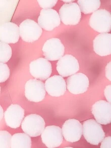 50入組聖誕樹毛絨球裝飾品,適用於縫紉、裝飾和服裝製作