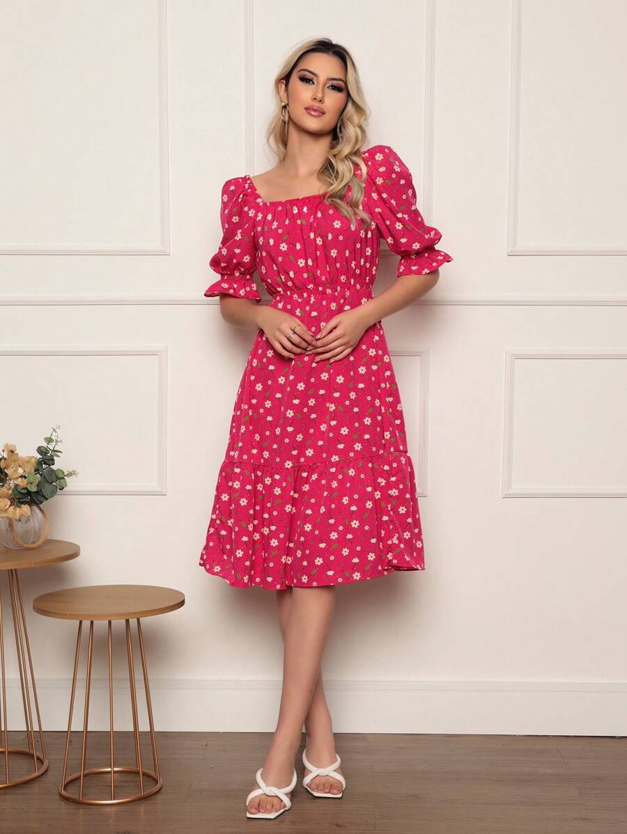 Women Dresses - Hot Pink - View 1